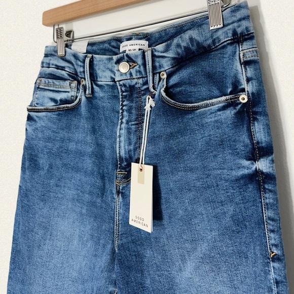 Good American Good Waist High Waist Crop Skinny Jeans - Picture 8 of 10